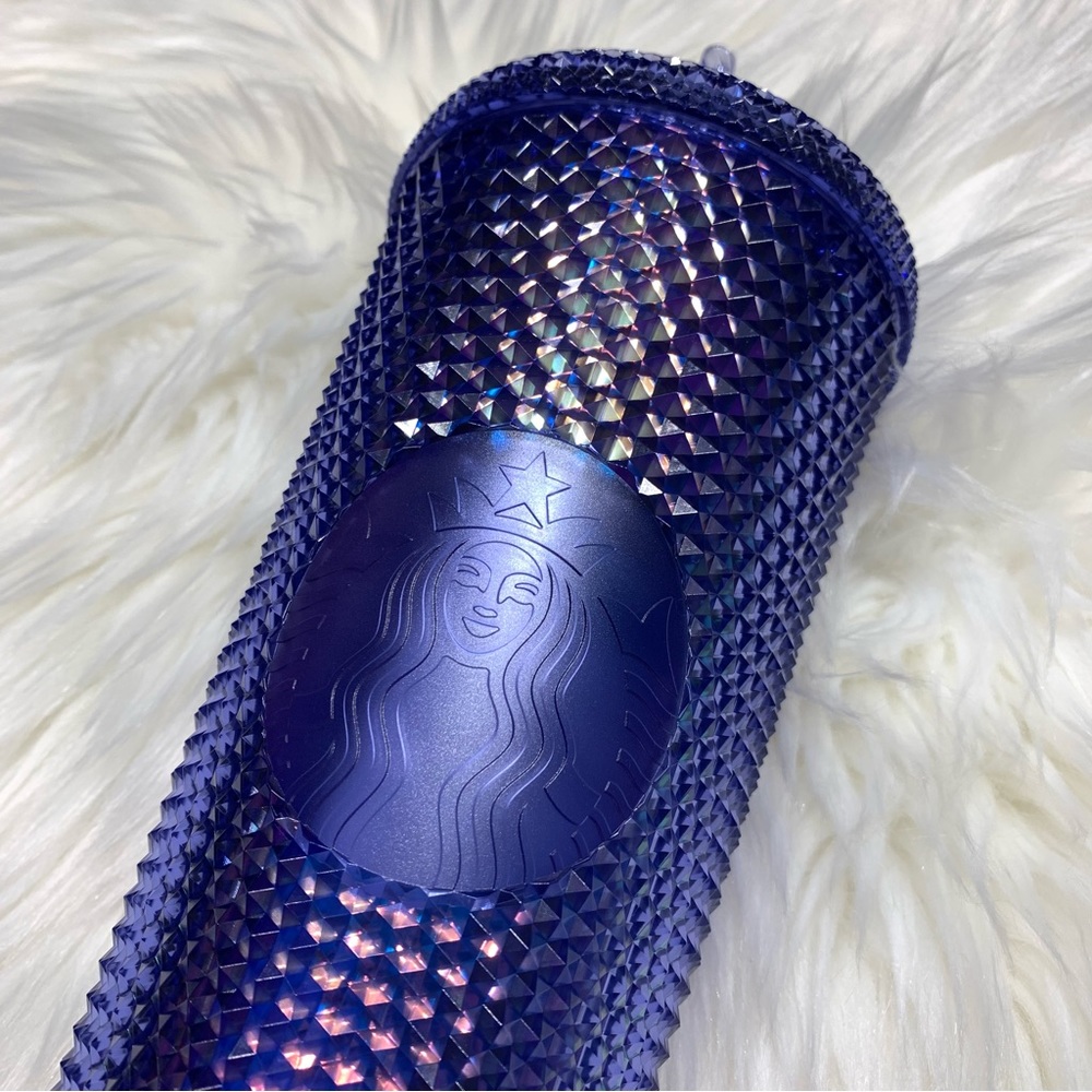 Starbucks Walt Disney World 50th anniversary tumblr iridescent blue/purple NWT - Picture 6 of 15